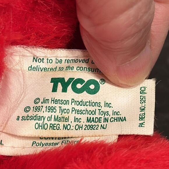 Vintage Tyco Tickle Me Elmo Sesame Street 15" Talking Plush. 1997. Works - Picture 7 of 8